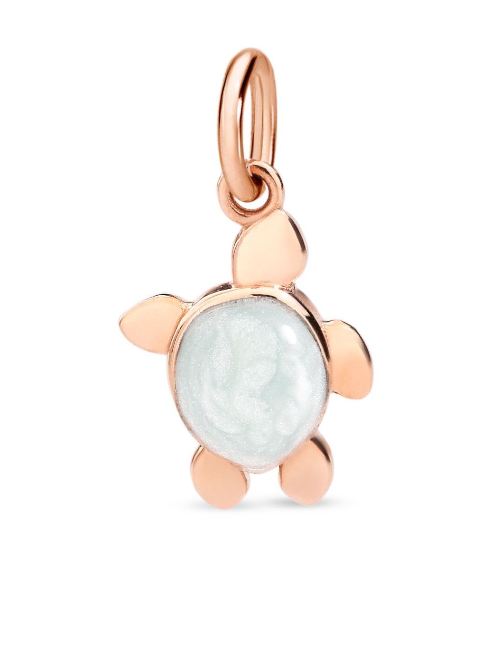 Dodo 9kt rose gold Sea Turtle charm - 粉色