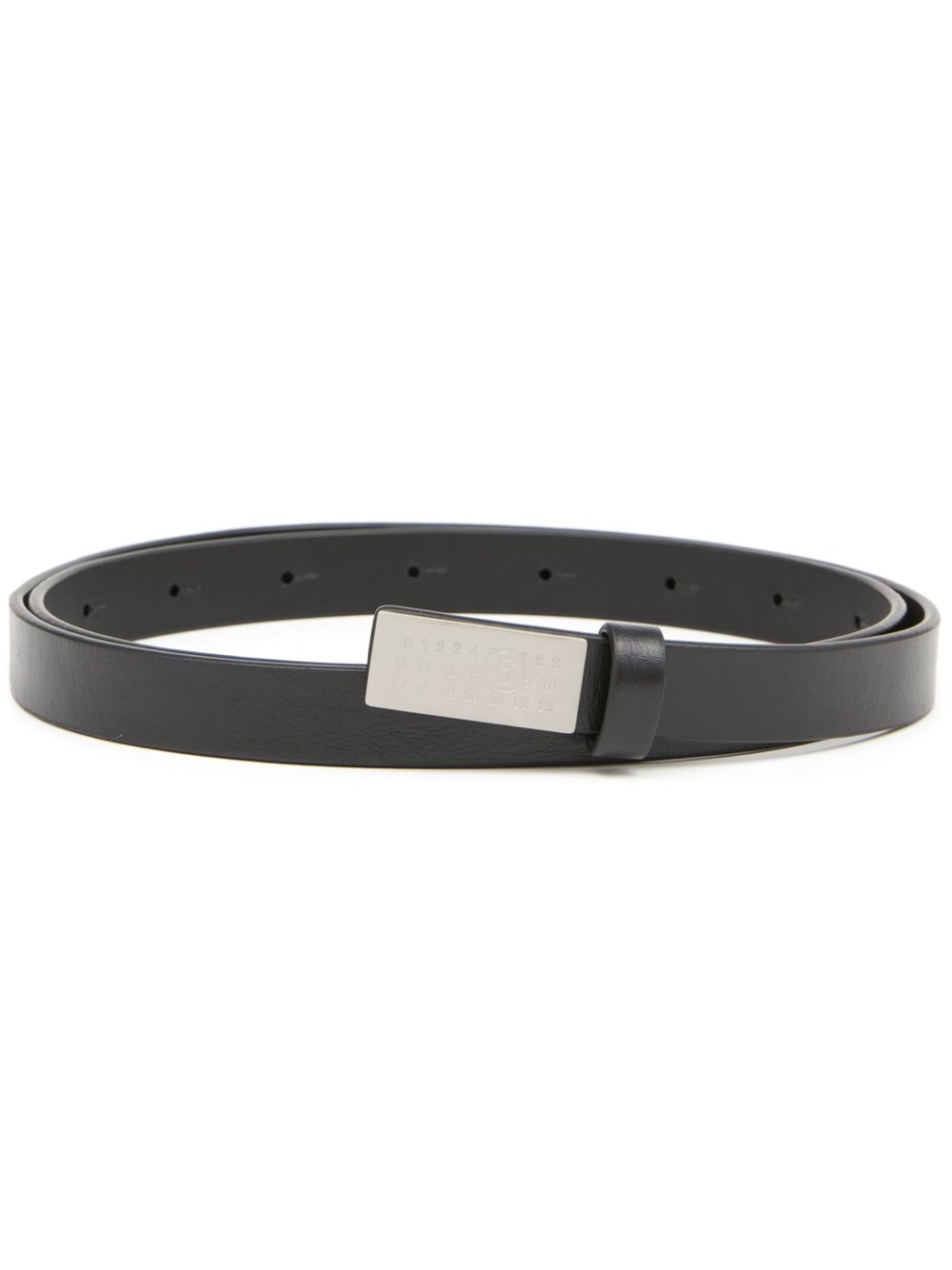 MM6 Maison Margiela Spare Parts 皮质腰带 - 黑色