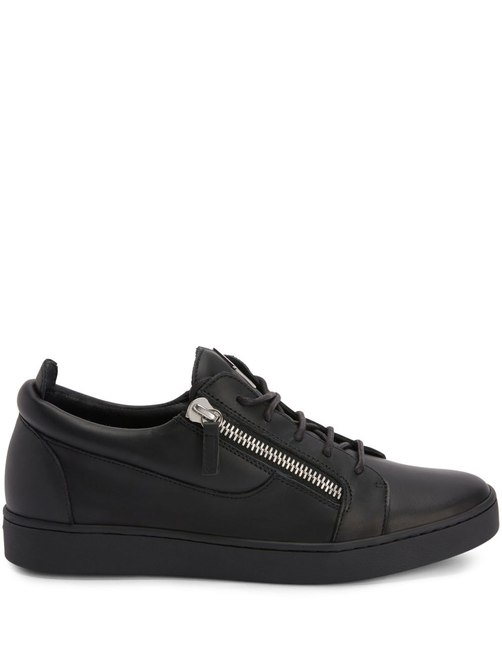 Giuseppe Zanotti Frankie 皮质运动鞋 - 黑色