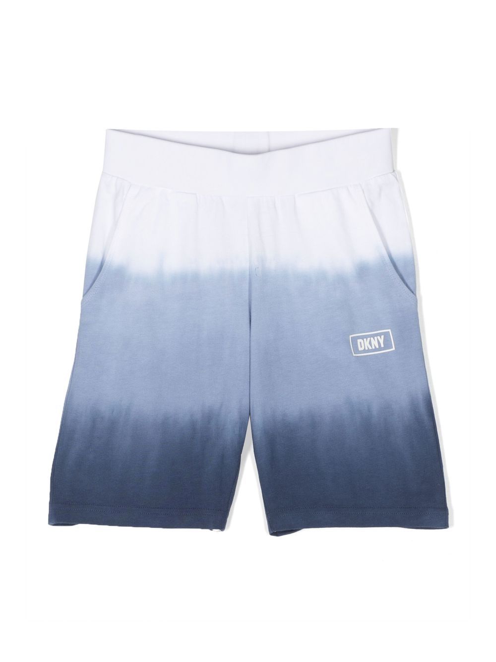 Dkny Kids logo印花运动短裤 - 白色