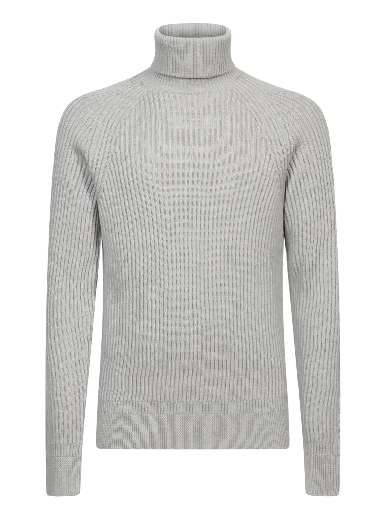 Zanone Grey Turtleneck Sweater