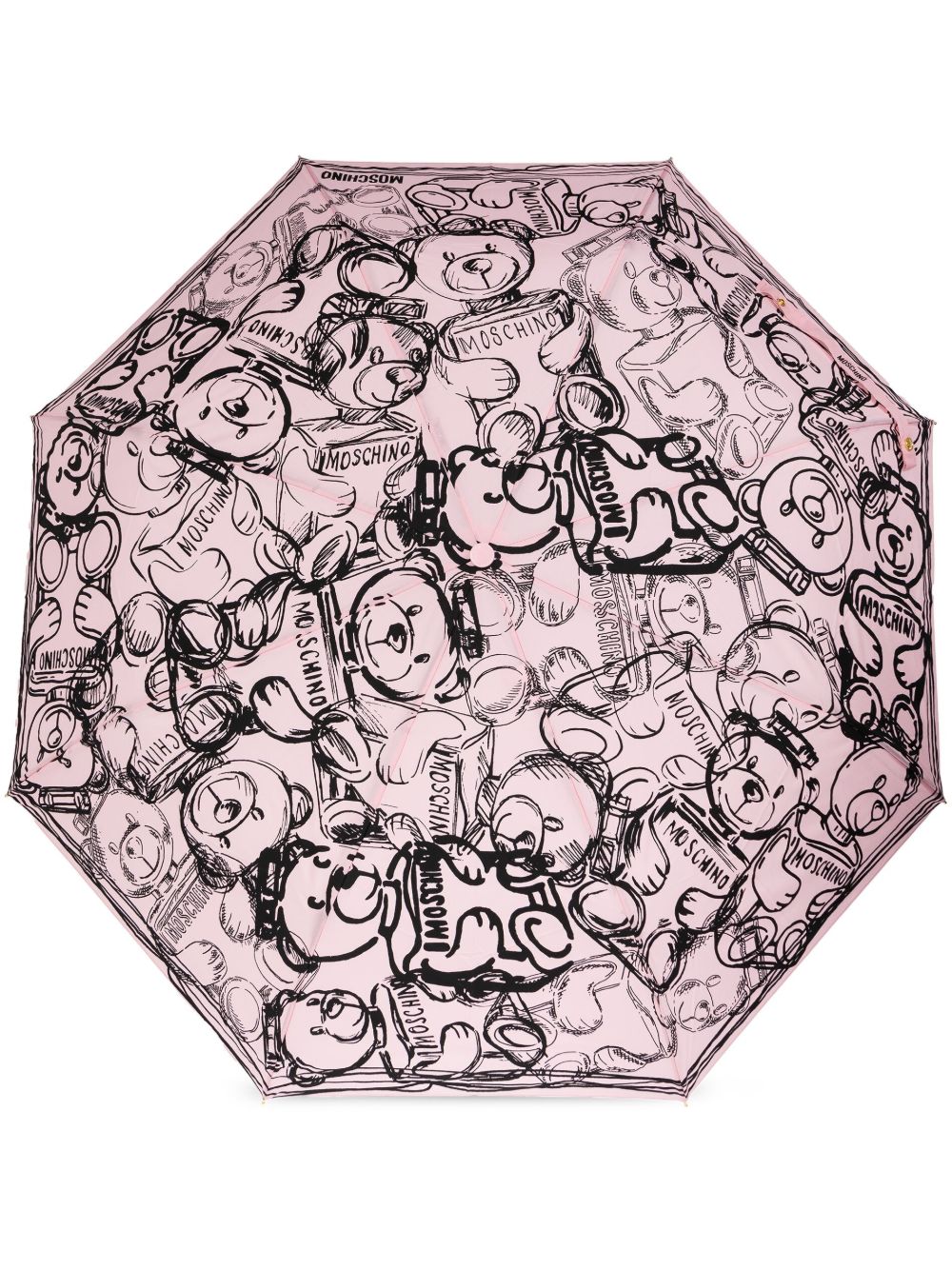 Moschino Teddy Bear 印花雨伞 - 粉色