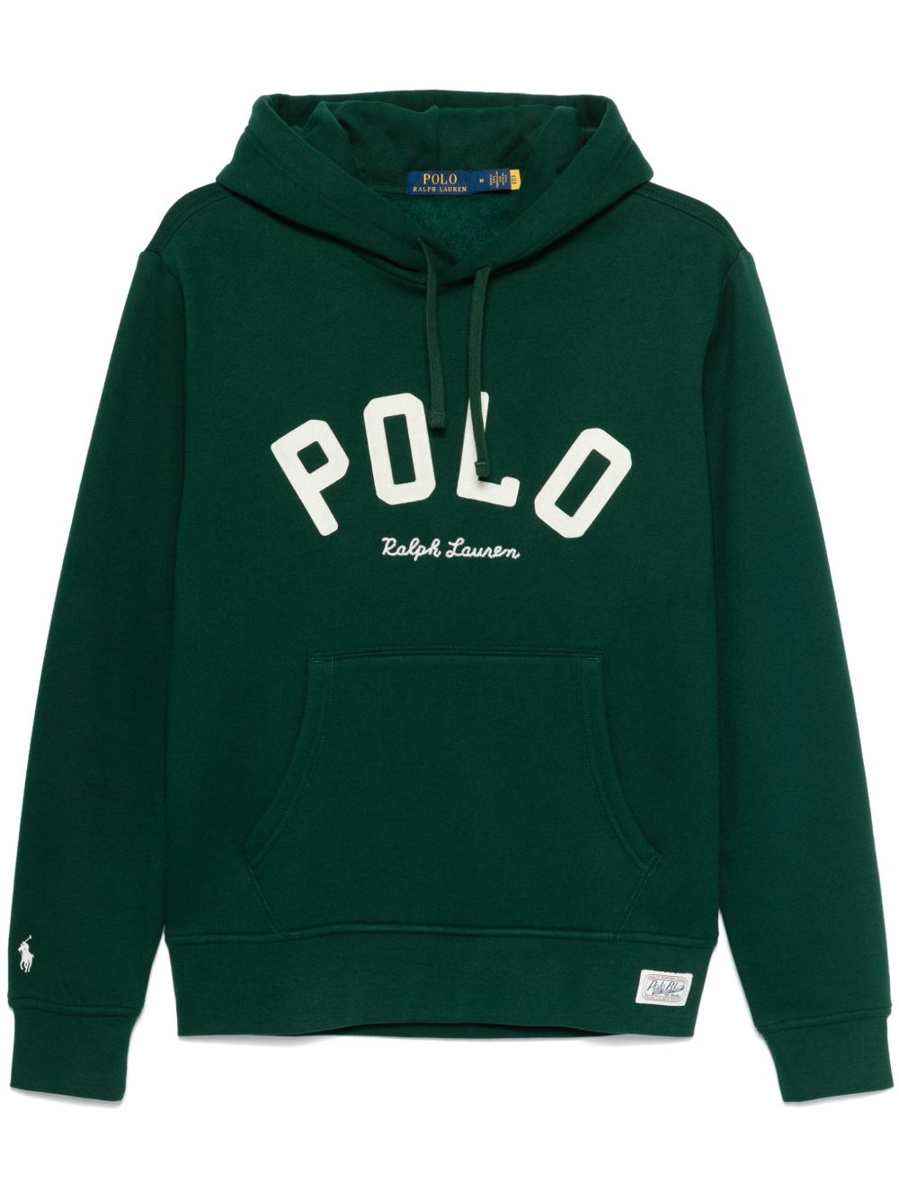 Polo Ralph Lauren logo刺绣连帽衫 - 绿色