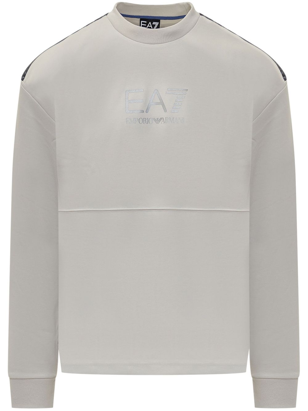 Ea7 Emporio Armani logo印花卫衣 - 灰色