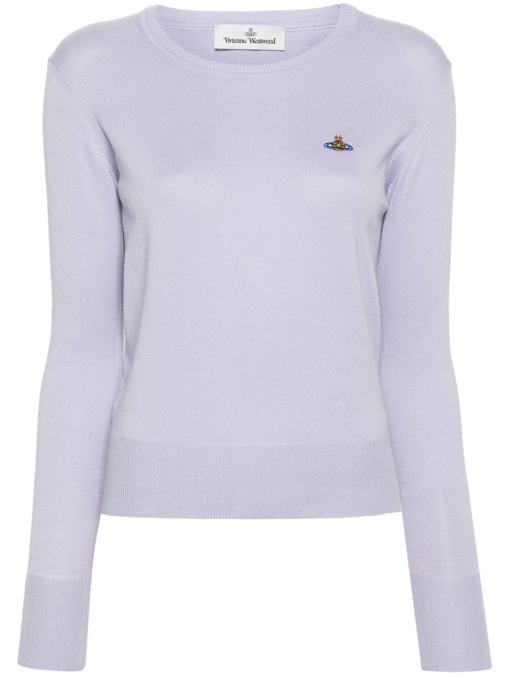 Vivienne Westwood Orb 刺绣卫衣 - 紫色