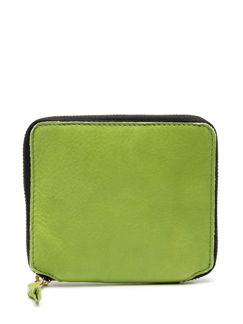 Comme Des Garçons Wallet 水洗对折拉链钱包 - 绿色