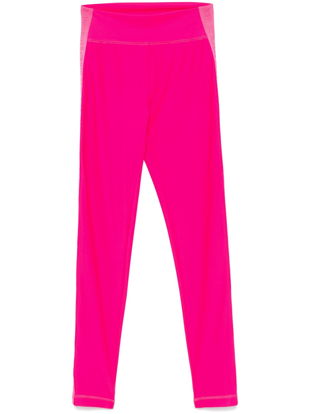 Versace Jeans Couture logo边饰打底裤 - 粉色