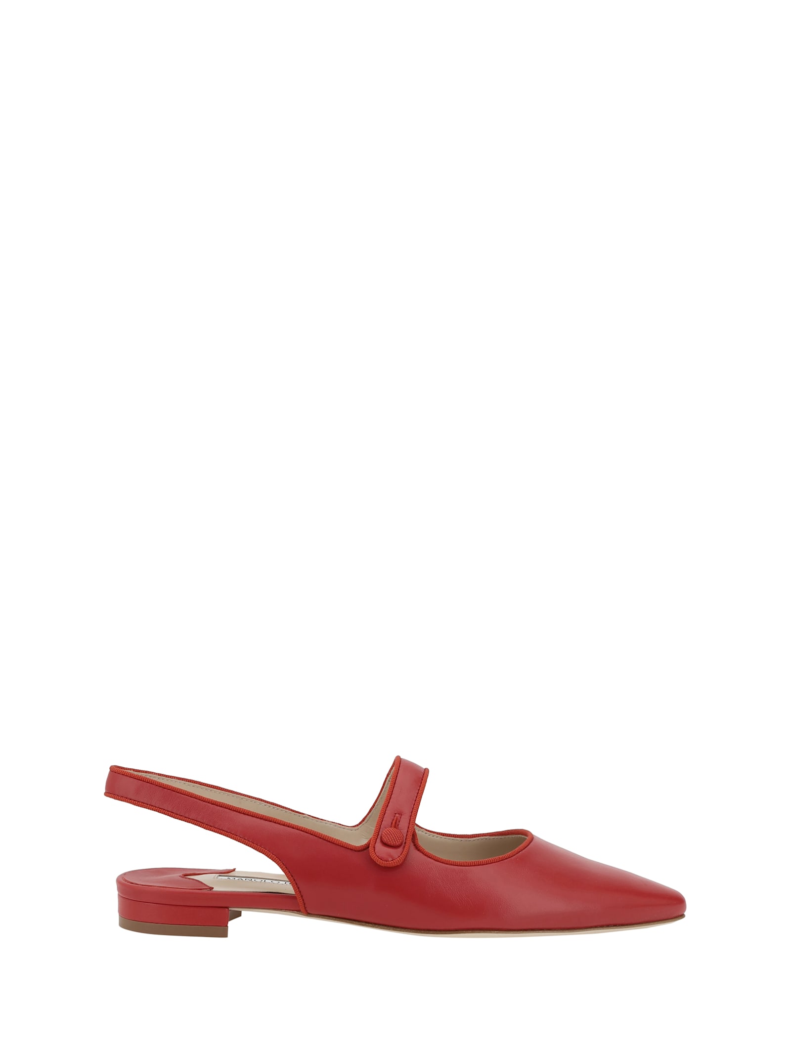 Manolo Blahnik Campari 平底芭蕾舞鞋