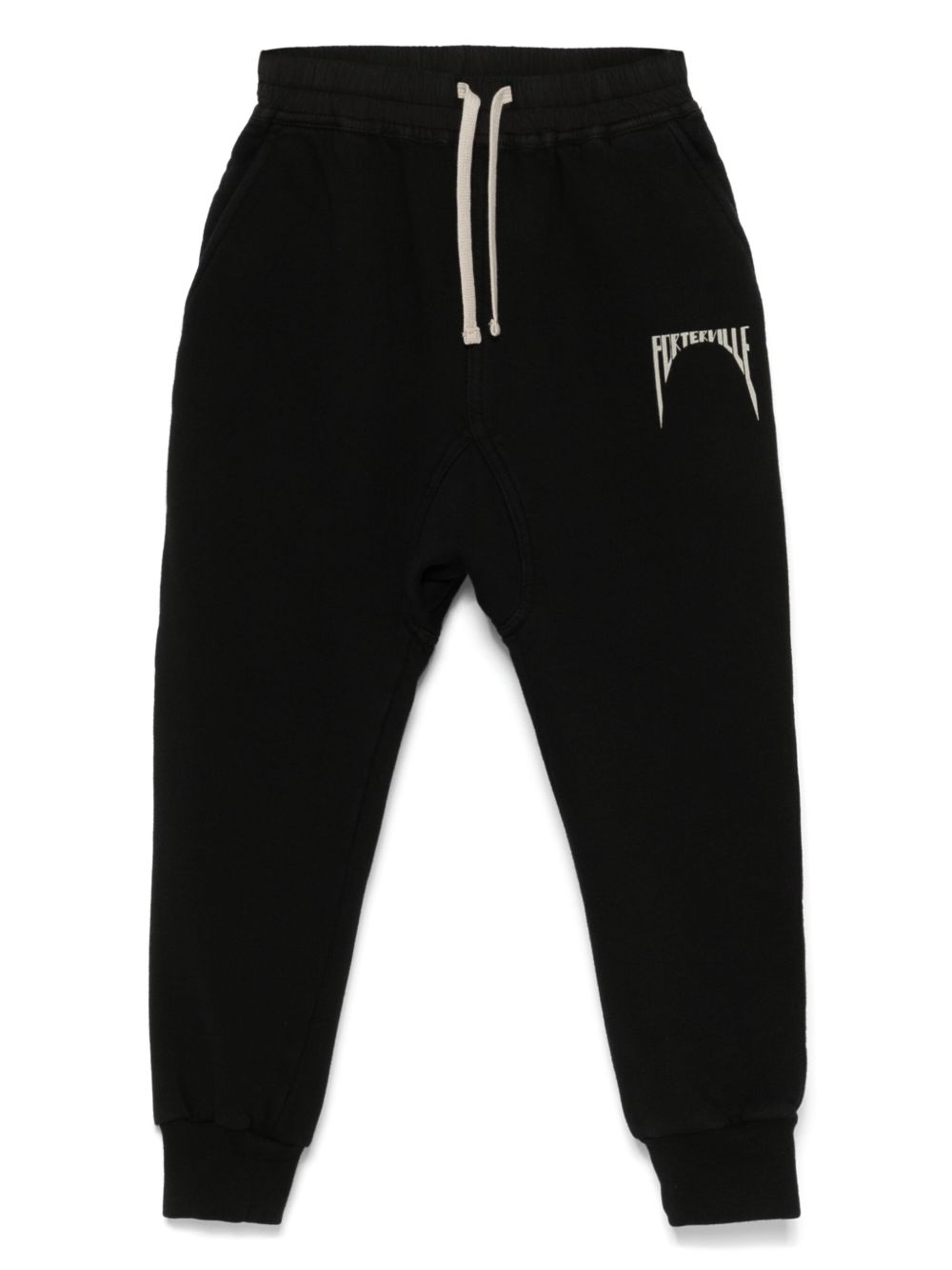 Rick Owens Kids 抽绳运动裤 - 黑色