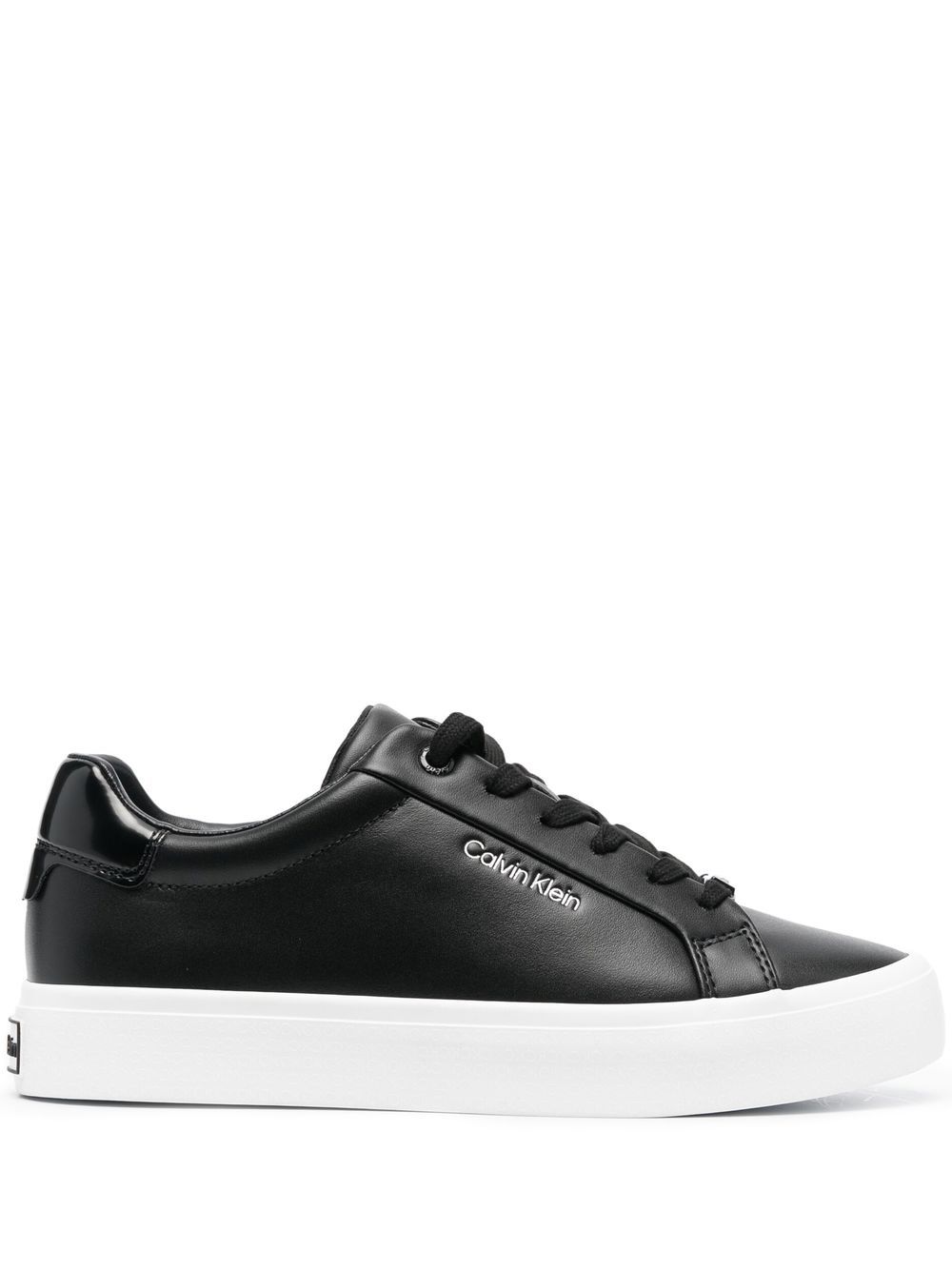 Calvin Klein Vulc Nano Fox 皮质运动鞋 - 黑色