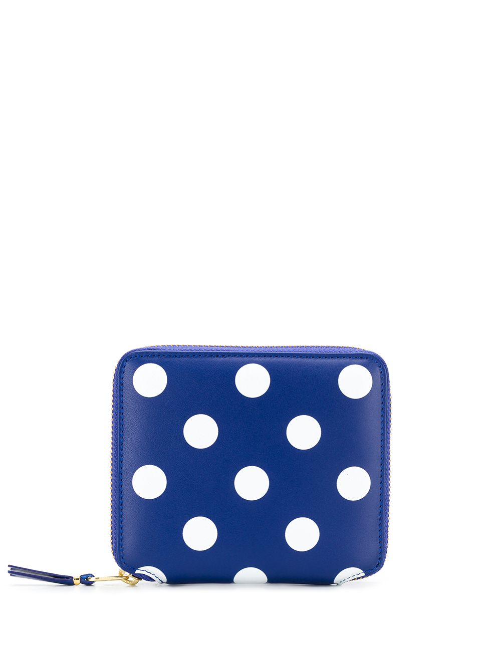 Comme Des Garçons Wallet 波点皮质钱包 - 蓝色