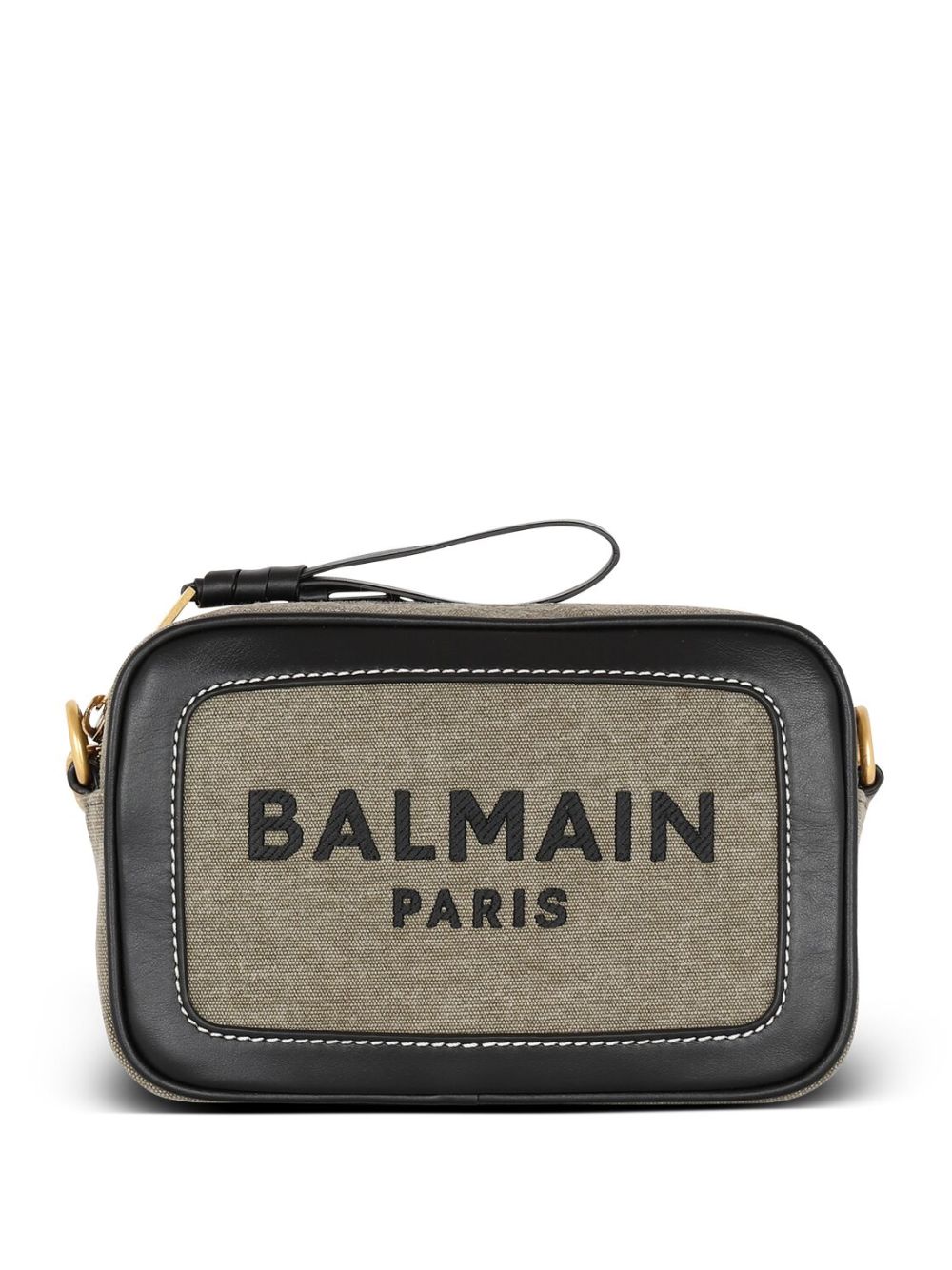 Balmain B-Army logo印花单肩包 - 黑色