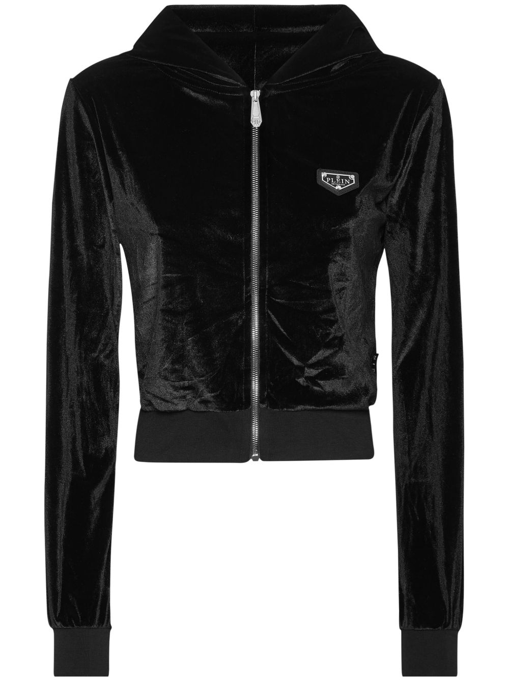 Philipp Plein Crystal Signature 连帽衫 - 黑色
