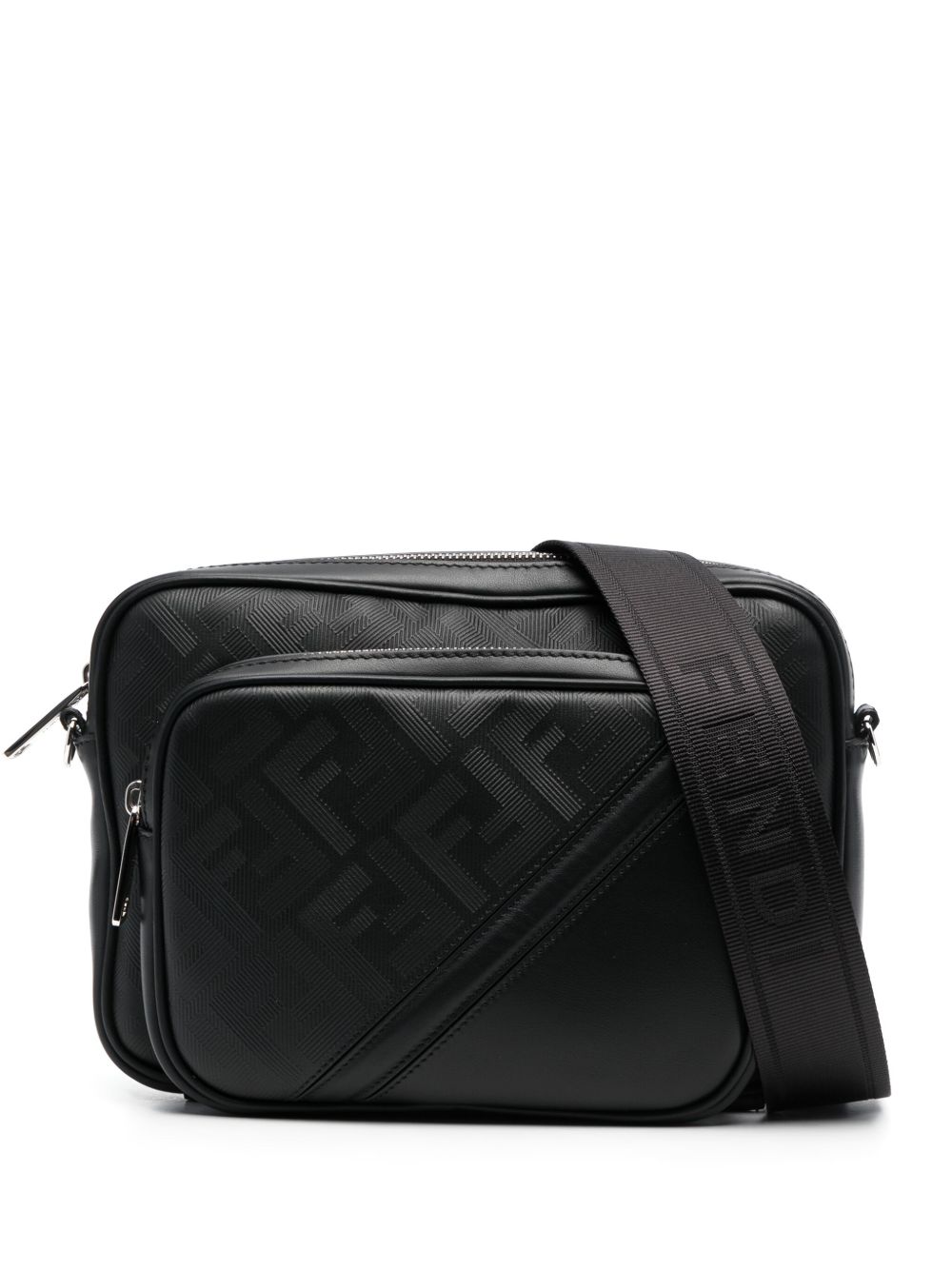 FENDI Fendi Shadow Diagonal 邮差包 - 黑色