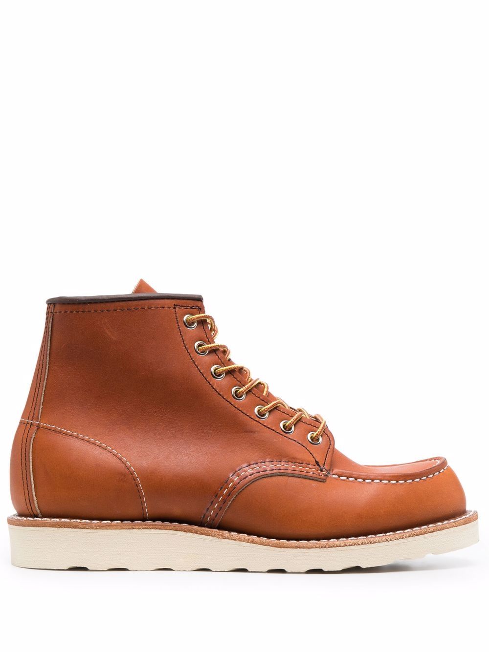 Red Wing Shoes Classic Moc 皮质短靴 - 褐色