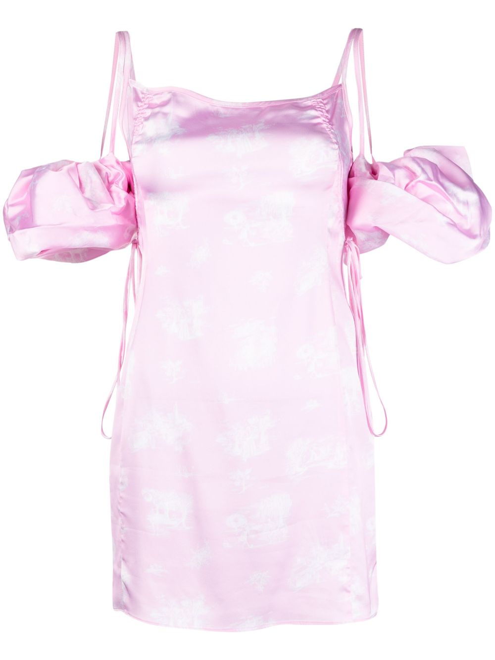 Jacquemus La Mini Robe Chouchou 泡泡袖连衣裙 - 粉色