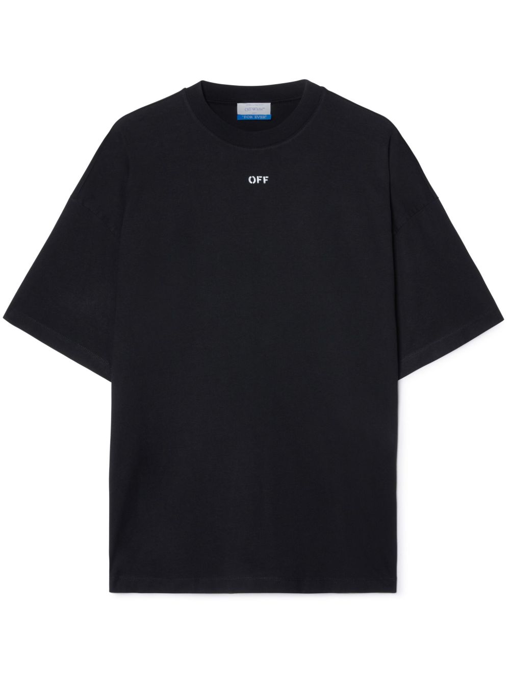 Off-White logo印花棉T恤 - 黑色