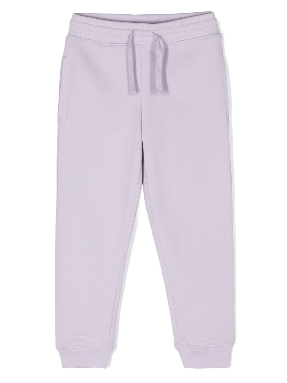 Stella McCartney Kids logo印花棉运动裤 - 紫色
