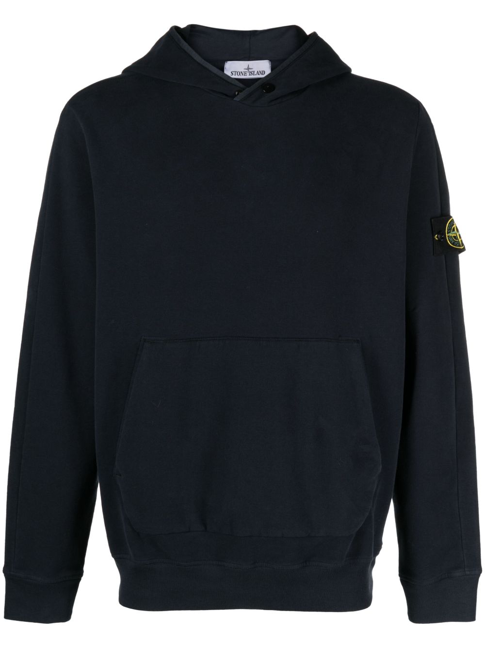 Stone Island 罗盘贴花棉连帽衫 - 蓝色
