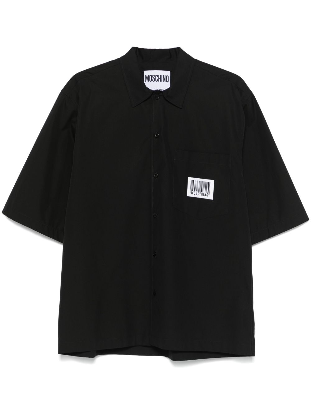Moschino 标贴衬衫 - 黑色