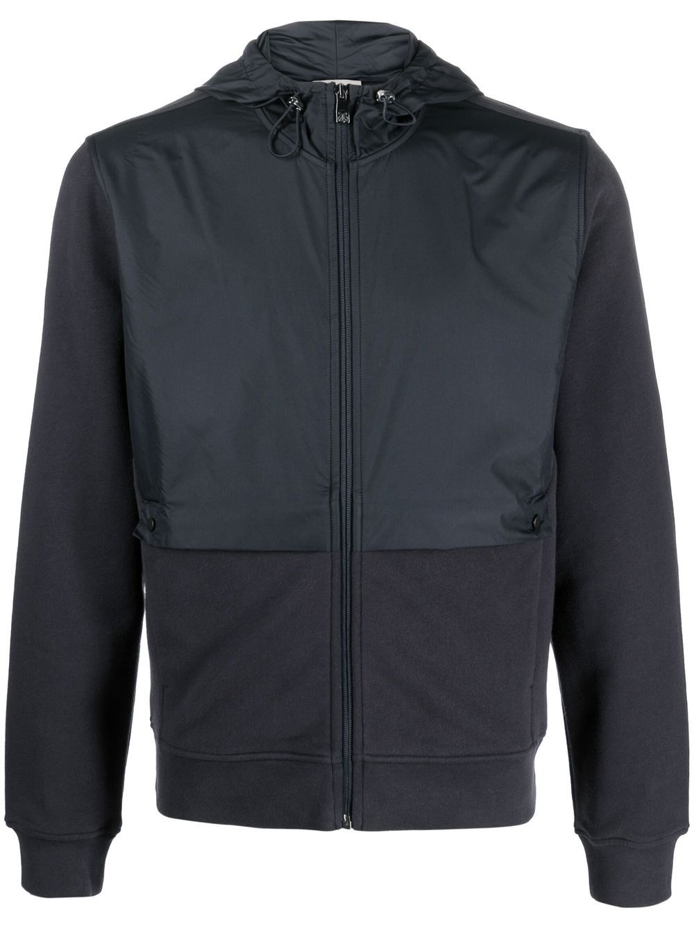 Corneliani 拉链连帽衫 - 蓝色