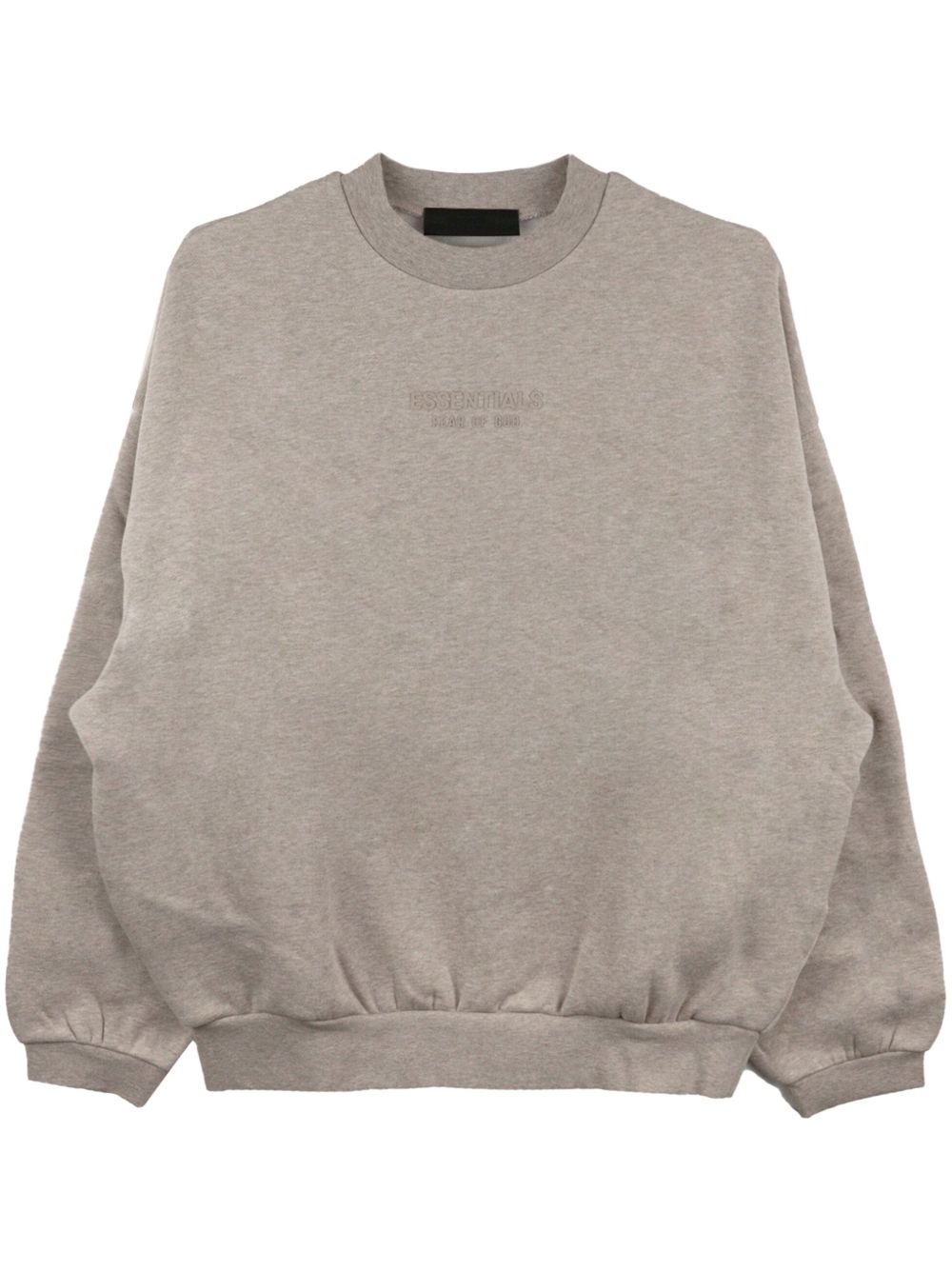 FEAR OF GOD ESSENTIALS logo刺绣圆领卫衣 - 中性色
