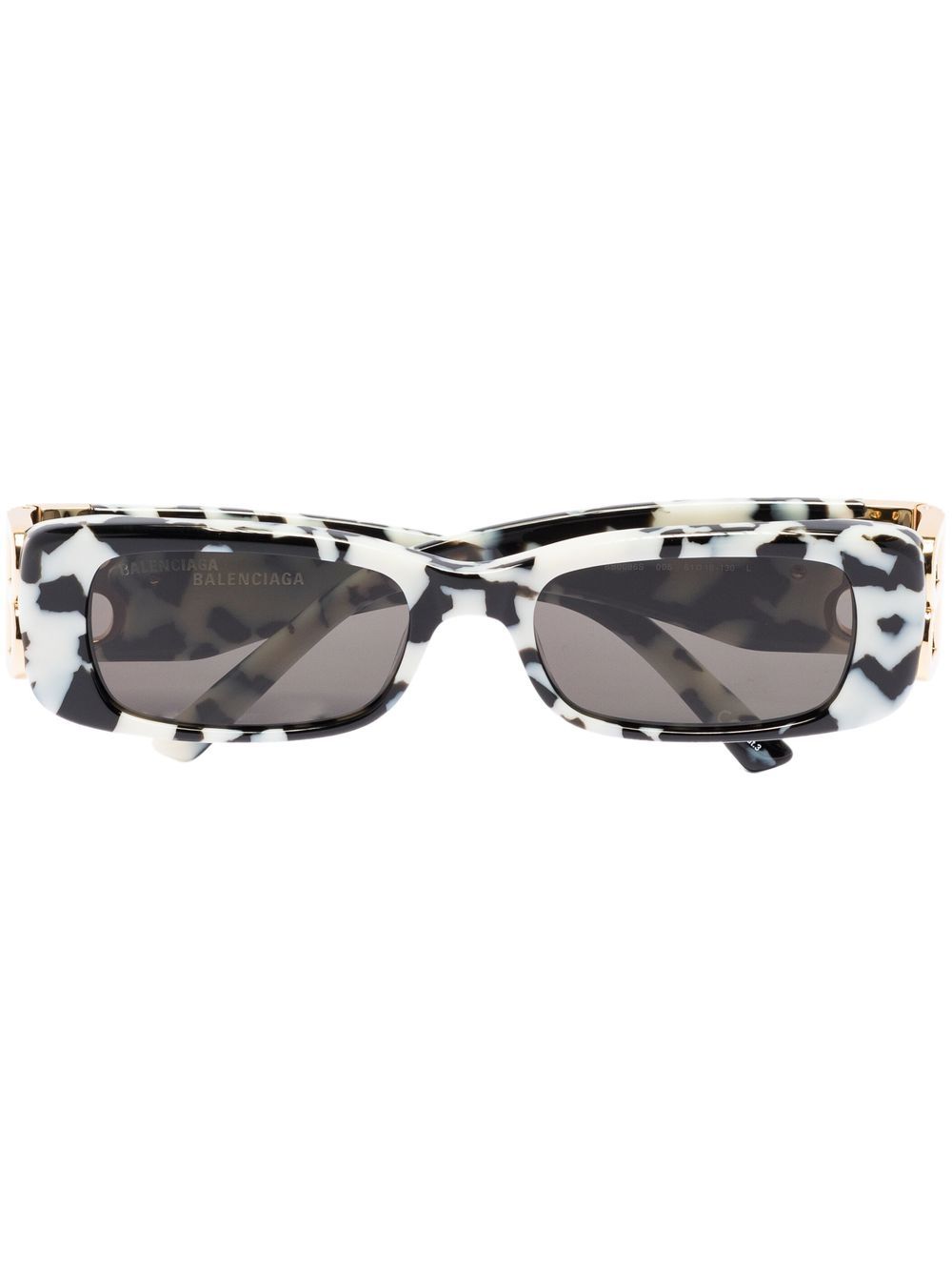 Balenciaga Eyewear Dynasty 长方形镜框太阳眼镜 - 中性色