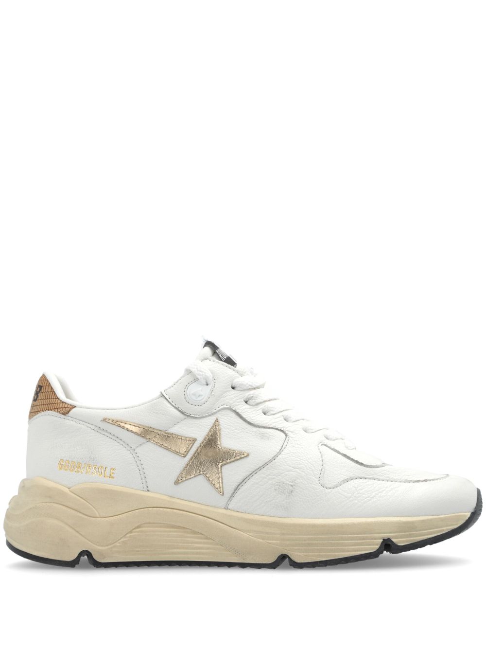 Golden Goose Running Sole 皮质运动鞋 - 白色
