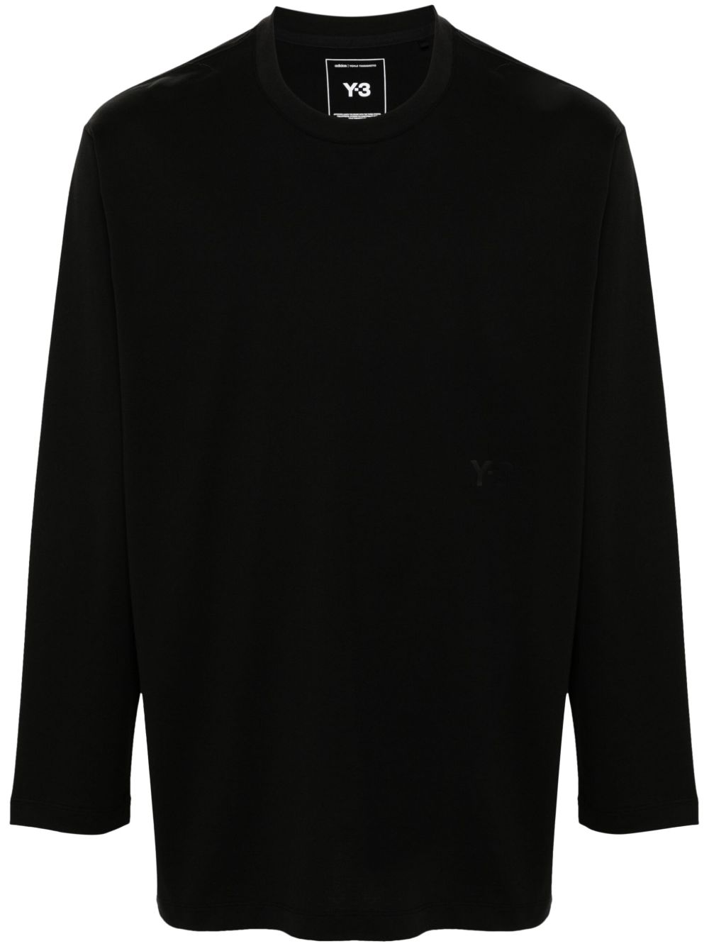 Y-3 logo印花T恤 - 黑色