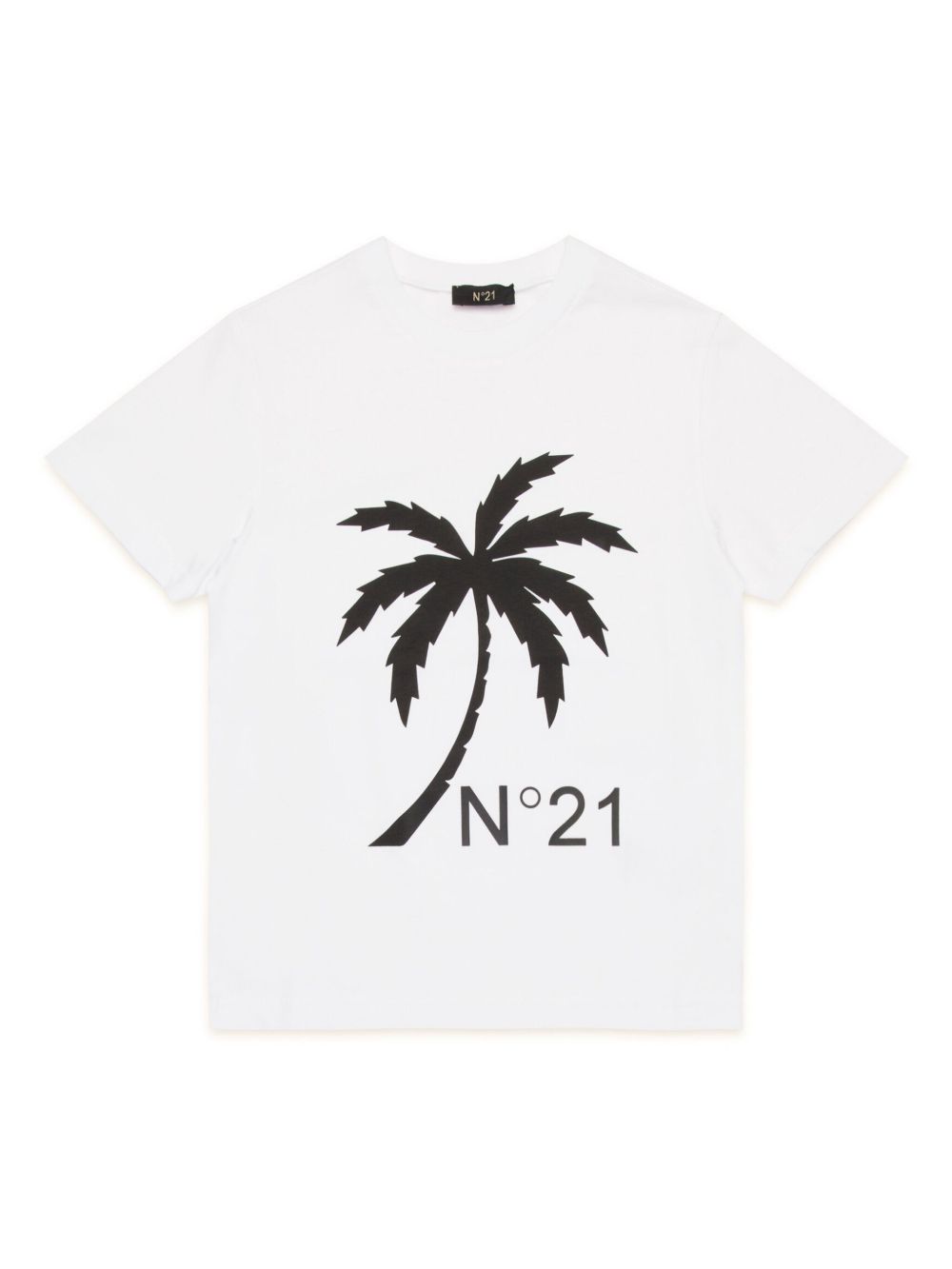 Nº21 Kids logo印花T恤 - 白色