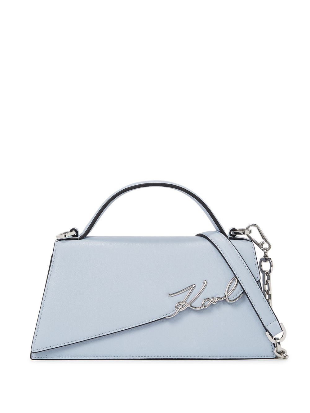 Karl Lagerfeld Signature 斜挎包 - 蓝色
