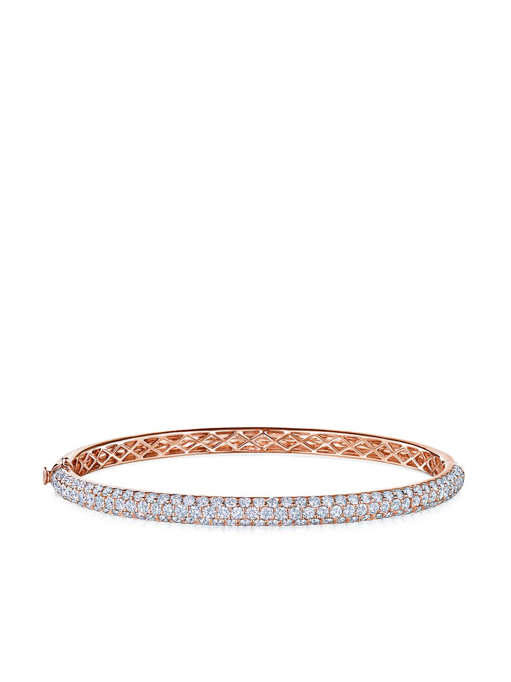 KWIAT Moonlight 18K玫瑰金钻石中号手镯 - 粉色