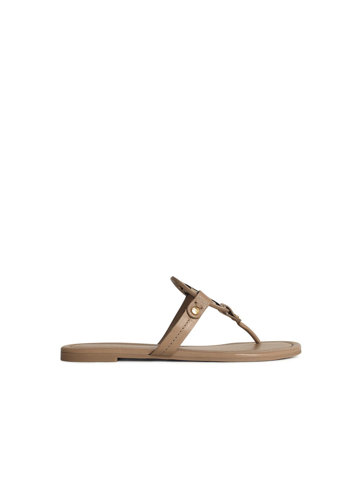 Tory Burch miller Beige Leather Flip-flops