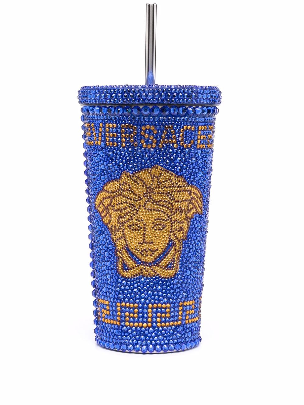 Versace 范思哲 水钻美杜莎随行杯 - 蓝色