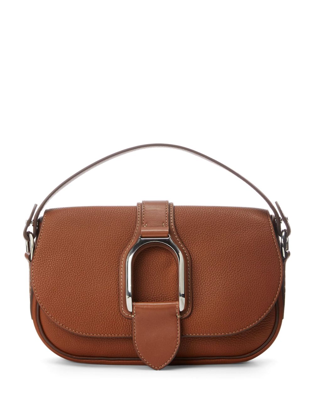 Ralph Lauren Collection Wellington 中号单肩包 - 褐色