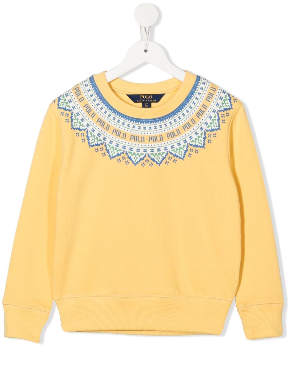 POLO RALPH LAUREN KIDS logo印花毛衣 - 黄色