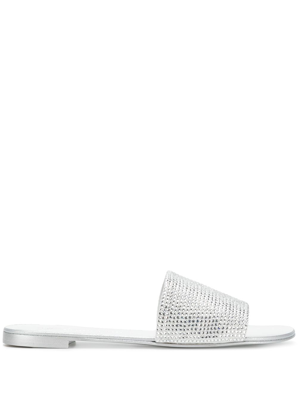 Giuseppe Zanotti Adelia镶嵌凉鞋 - 金属色