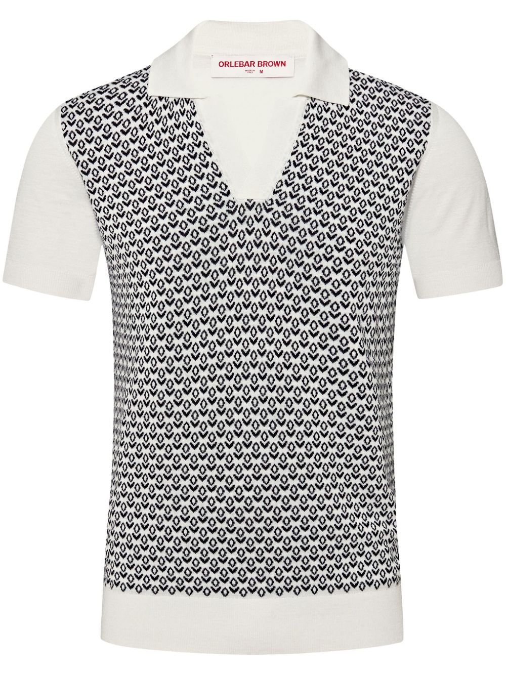 Orlebar Brown Horton Mosaic polo衫 - 白色