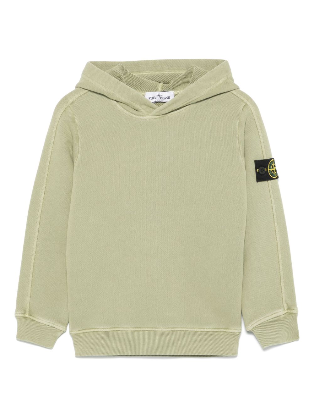 Stone Island Junior 罗盘徽章连帽衫 - 绿色