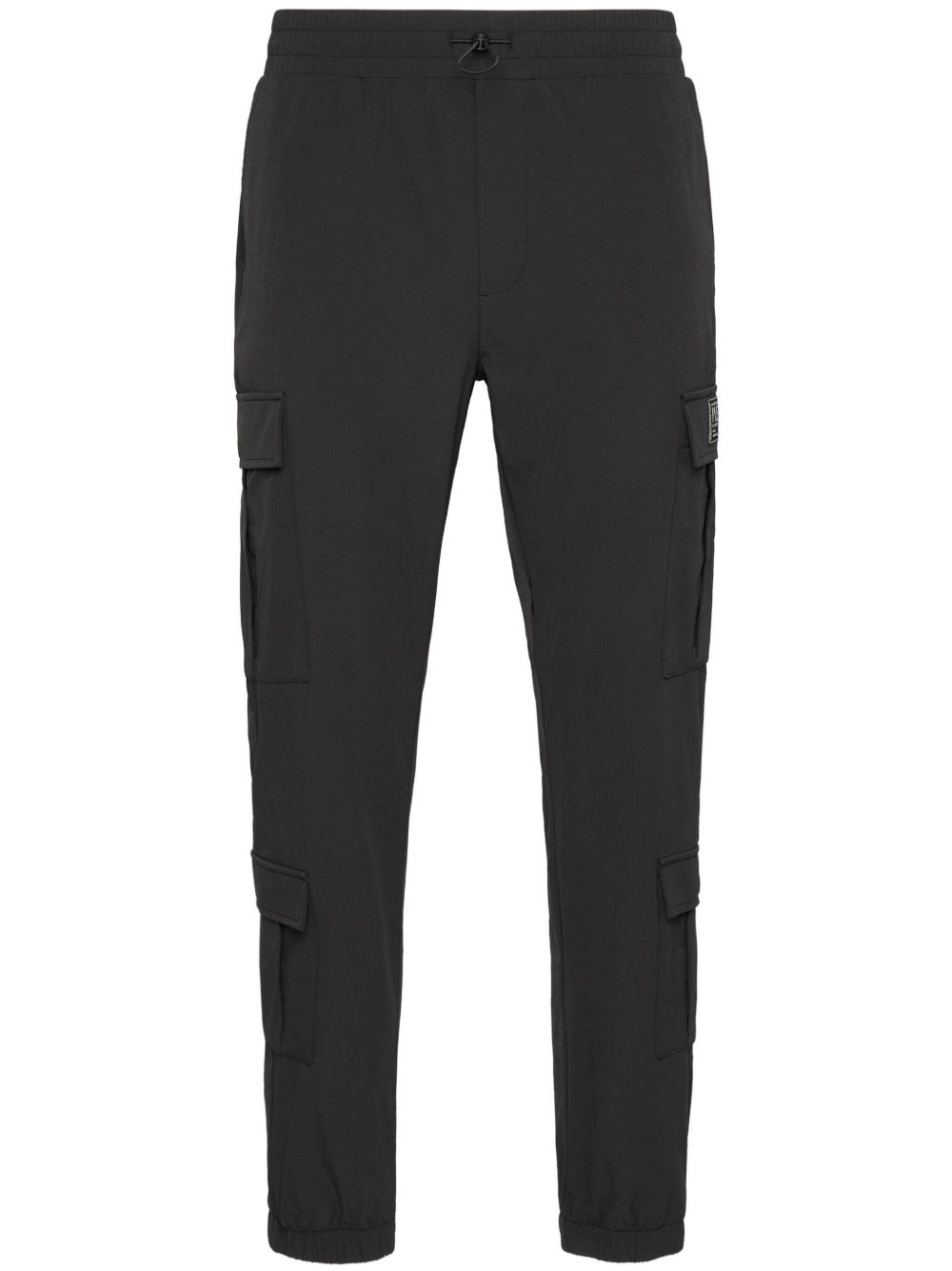 Plein Sport logo印花运动裤 - 黑色