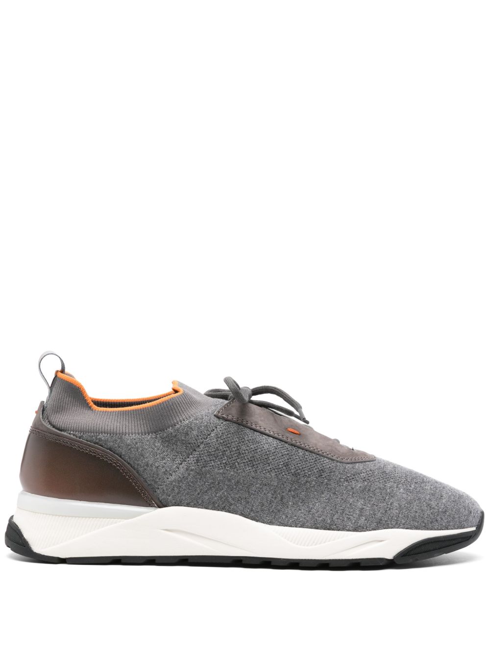 Santoni 针织运动鞋 - 灰色