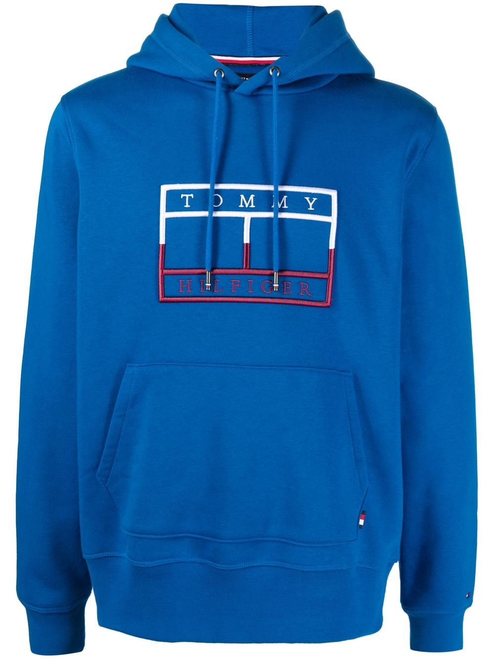 Tommy Hilfiger 标贴连帽衫 - 蓝色