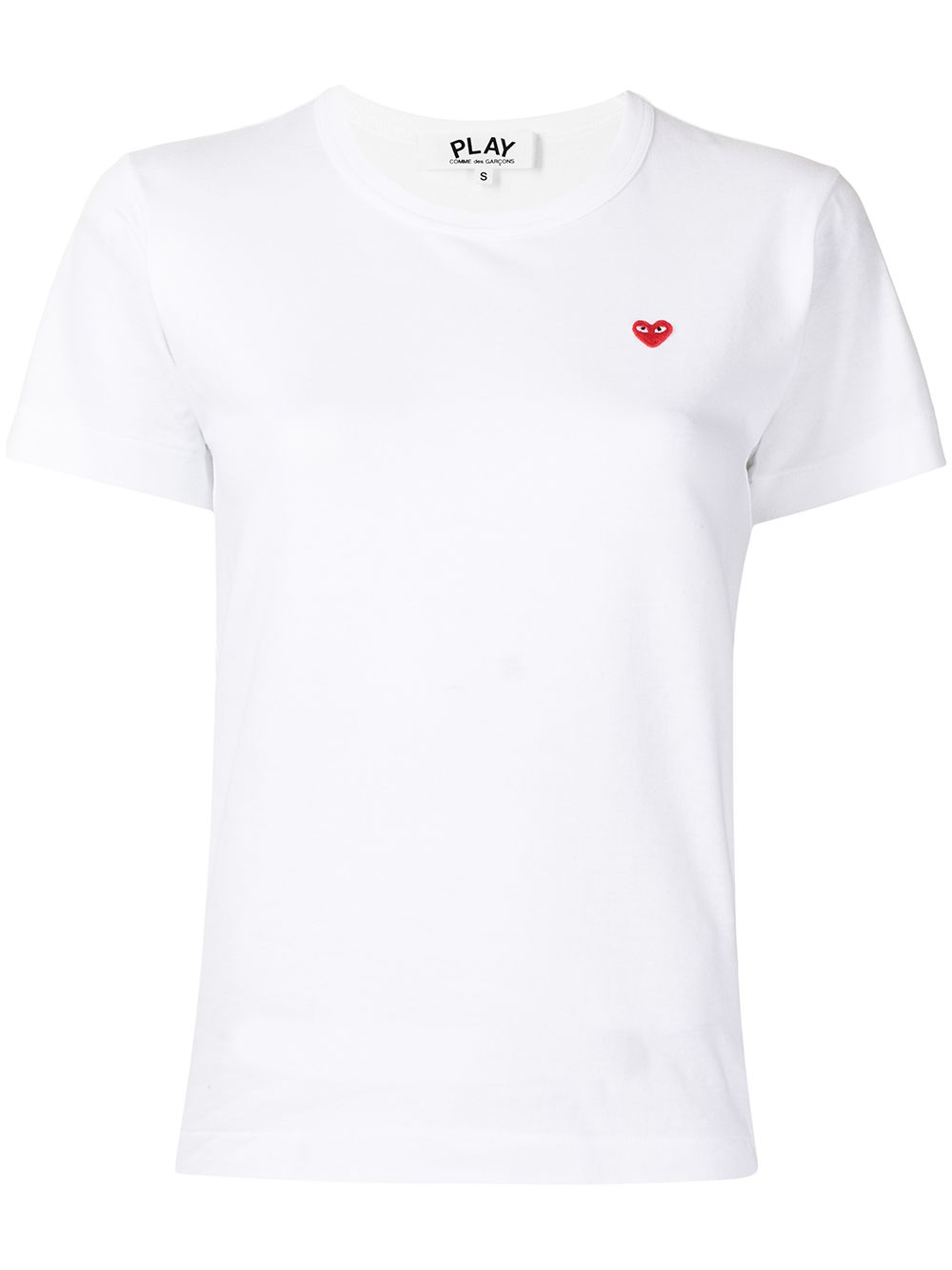 Comme Des Garçons Play logo印花T恤 - 白色