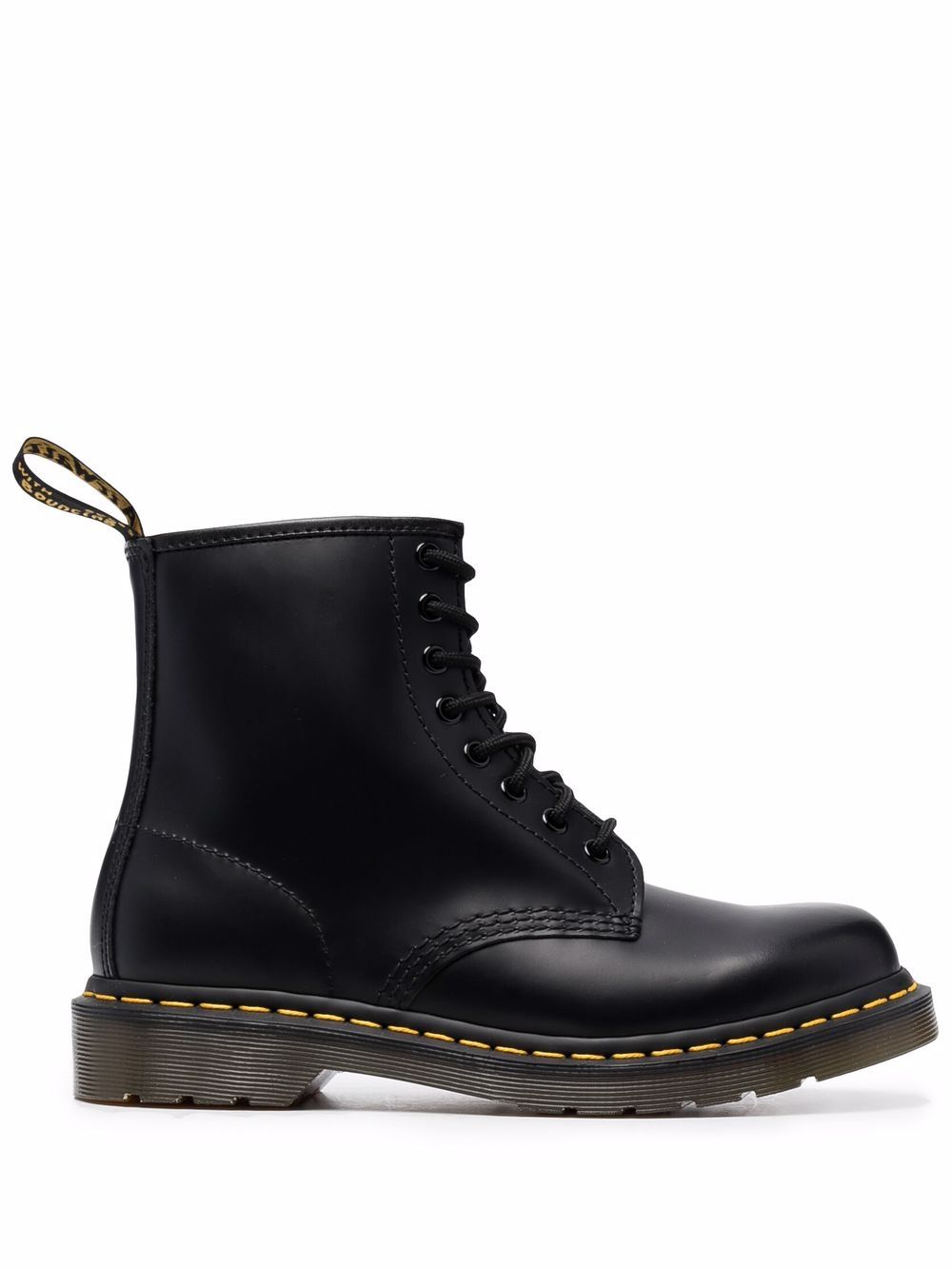 Dr. Martens 1460 系列平滑皮质短靴 - 黑色