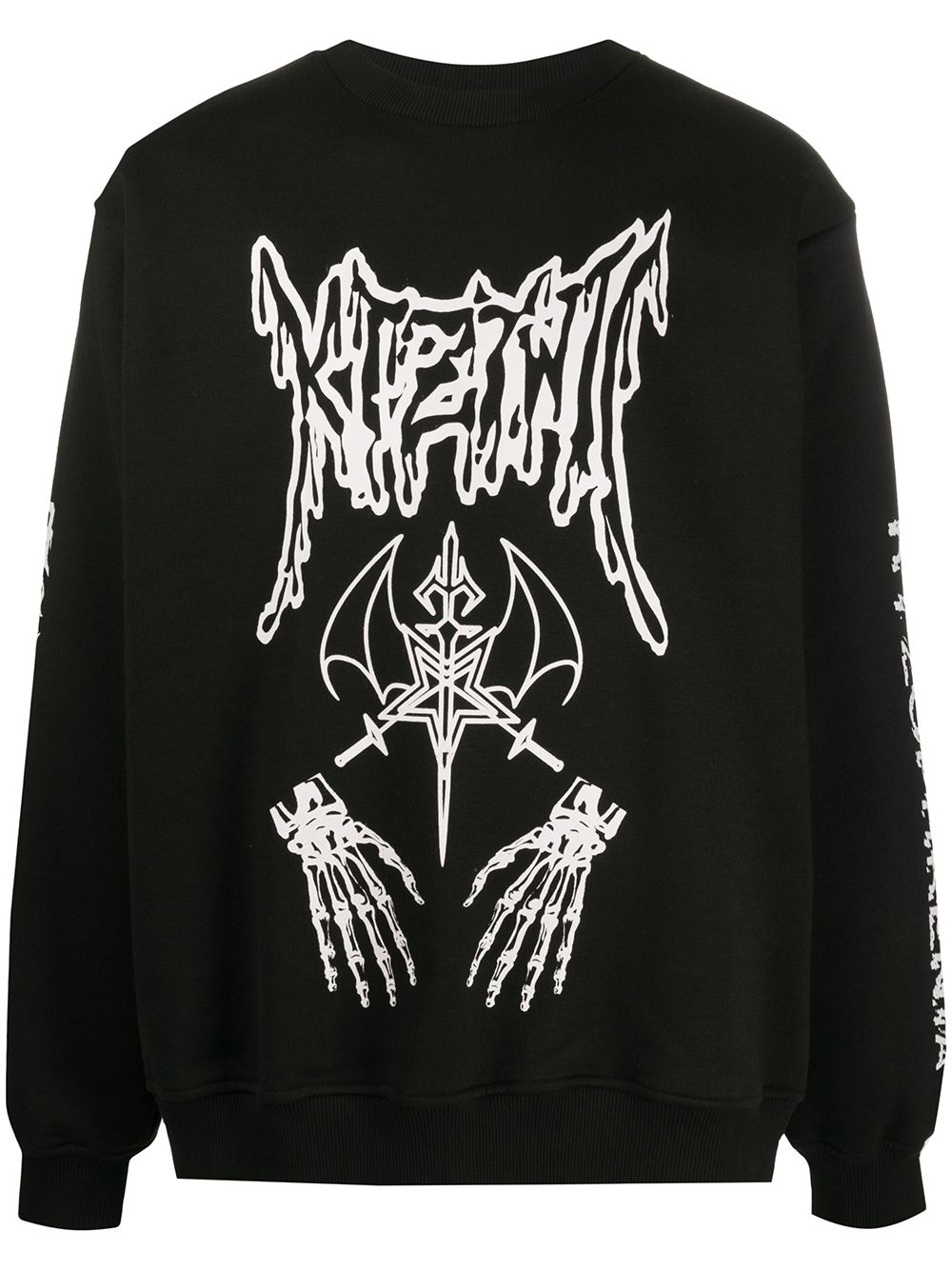 KTZ Dead Metal 圆领套头衫 - 黑色