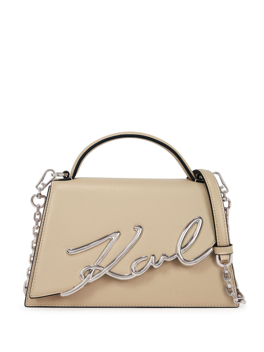 Karl Lagerfeld K/Signature 中号斜挎包 - 中性色