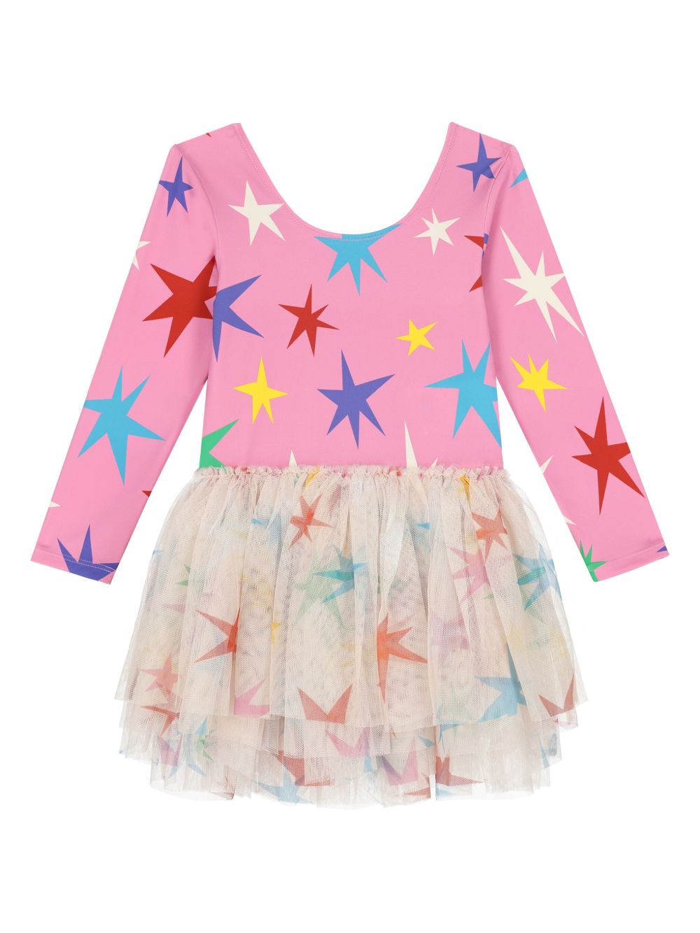 Stella McCartney Kids 星星印花连衣裙 - 粉色