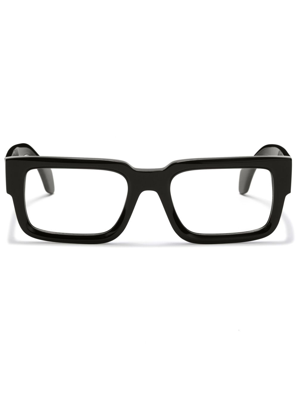 Palm Angels Eyewear logo雕刻长方形镜框眼镜 - 黑色