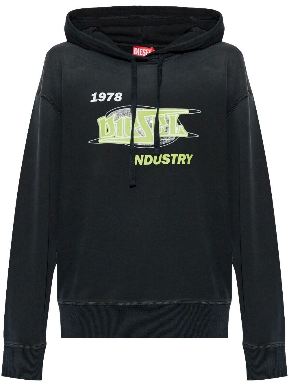 Diesel F-Buxt-Hood-P2 连帽衫 - 黑色