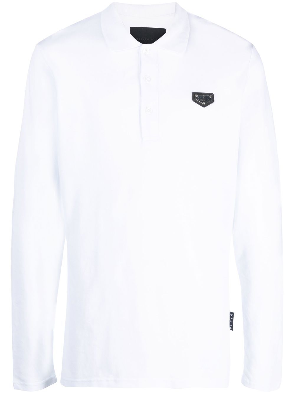 Philipp Plein logo标牌polo衫 - 白色